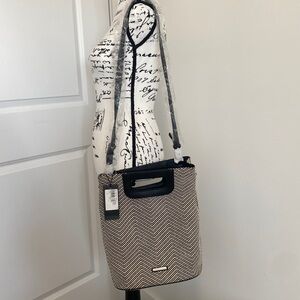 Authentic Armani Exchange  Woven Zig Zag Bag